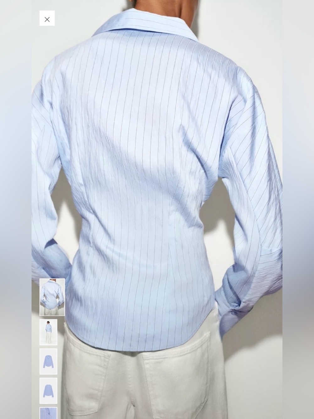 NWT Zara Fitted Stripe Shirt {$55.90} - Picture 2 of 5